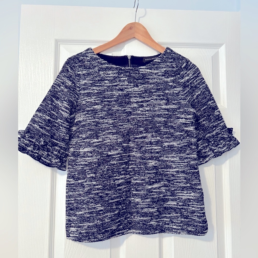 Banana republic tweed top